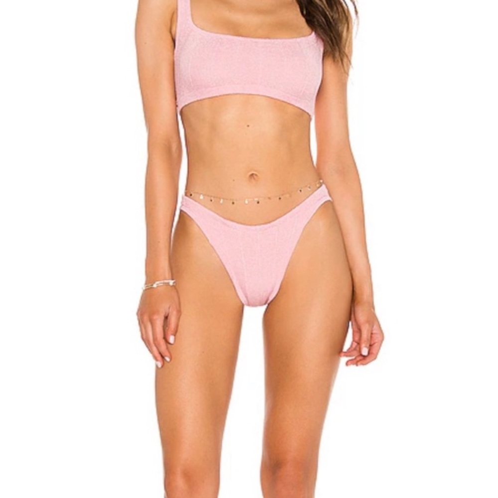 Hunza G Helena Nile Bikini (Bottom Only), Dusty Pink